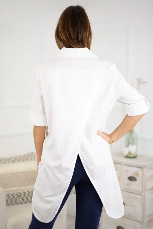Camisa corte asimétrico trasero 