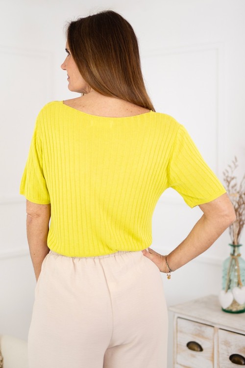 Camiseta punto amarillo