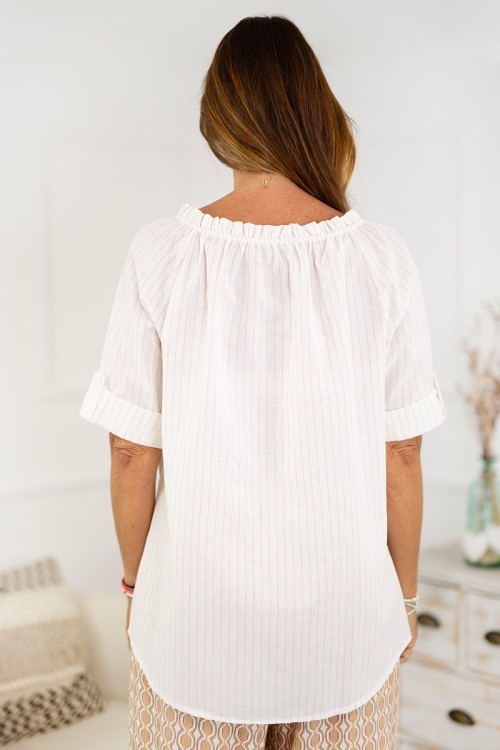 Blusa algodón rayas