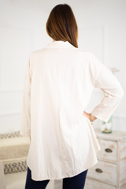 Blusa asimétrica oversize