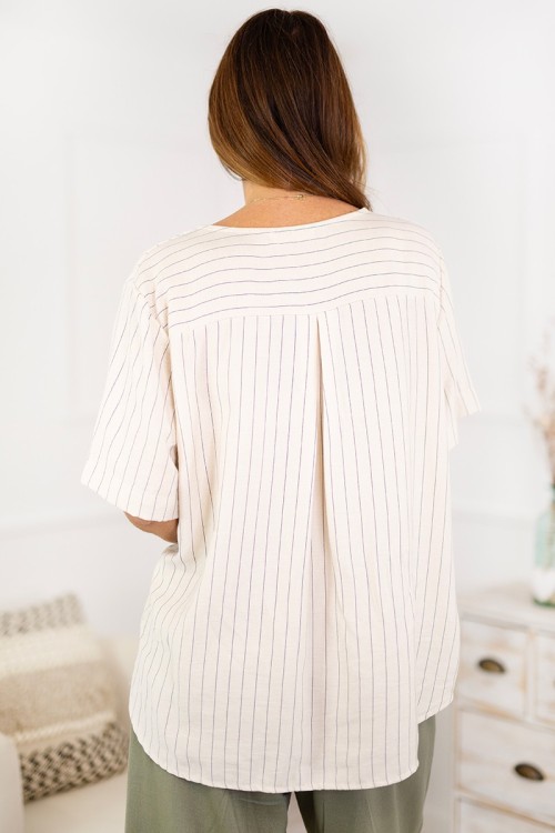 Blusa rayas oversize