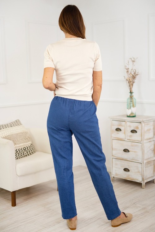 Pantalones Tejanos Rectos