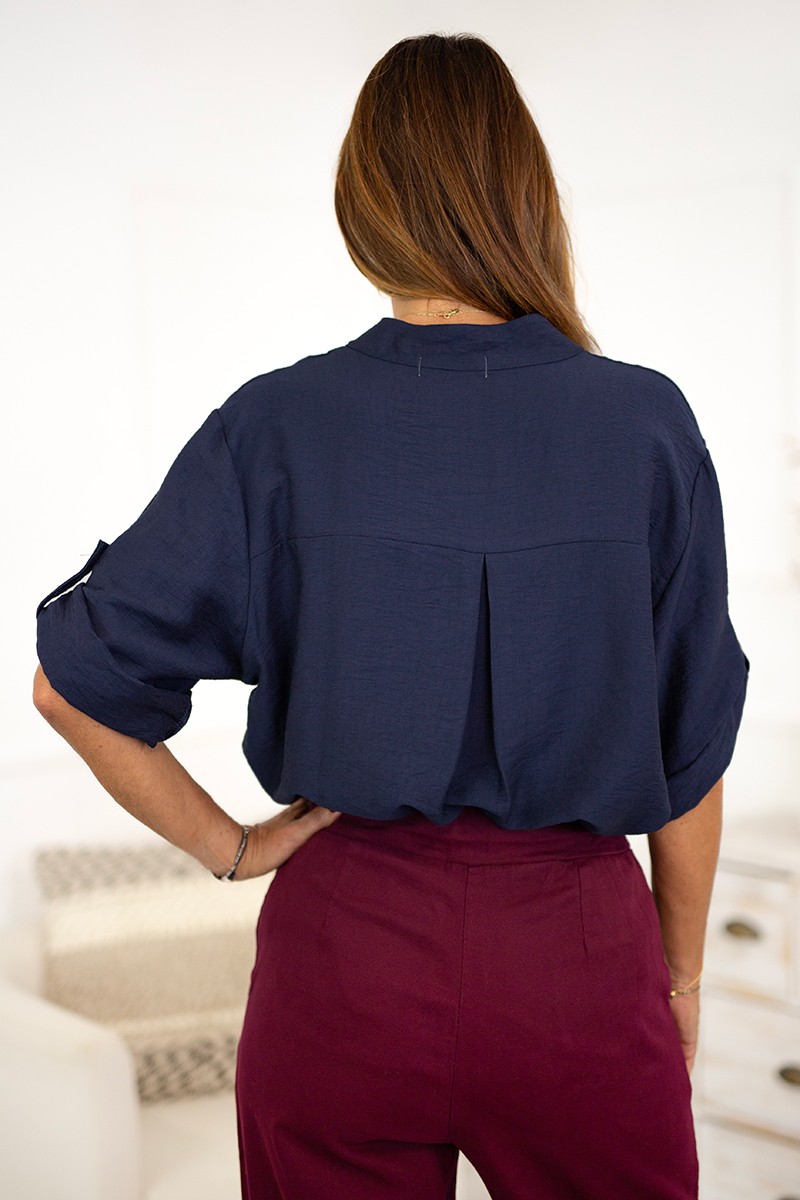 Camisa cuello mao 