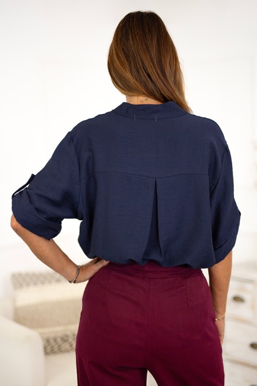 Camisa cuello mao 