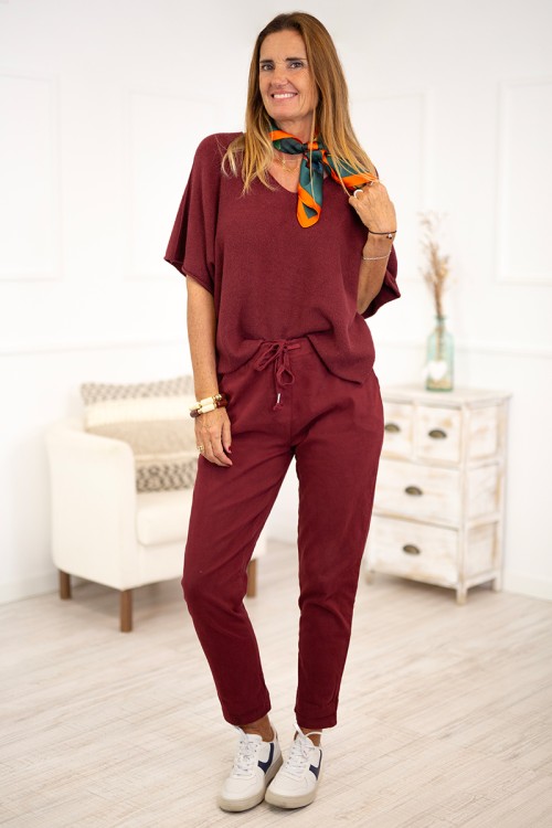 Pantalones jogger cordón 