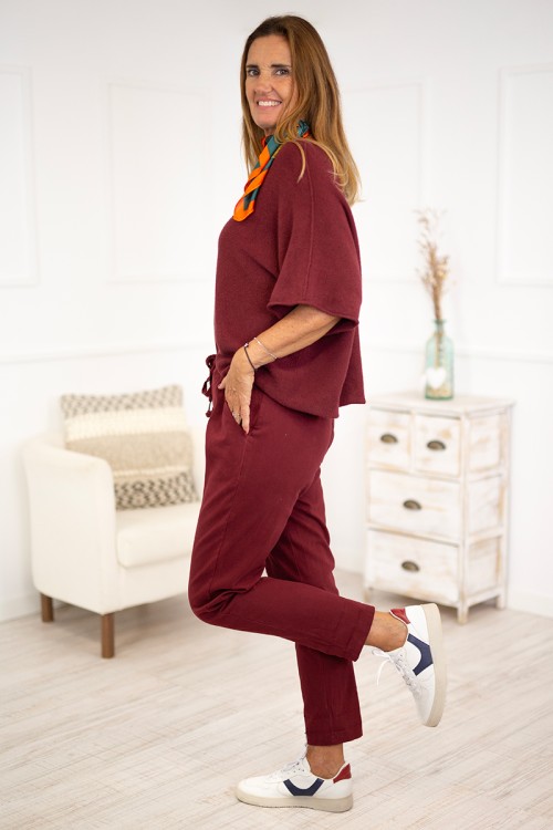 Pantalones jogger cordón 