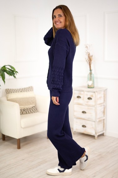 Pantalones punto canalé