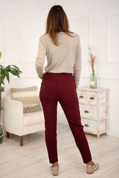 Pantalones cintura elástica con botones
