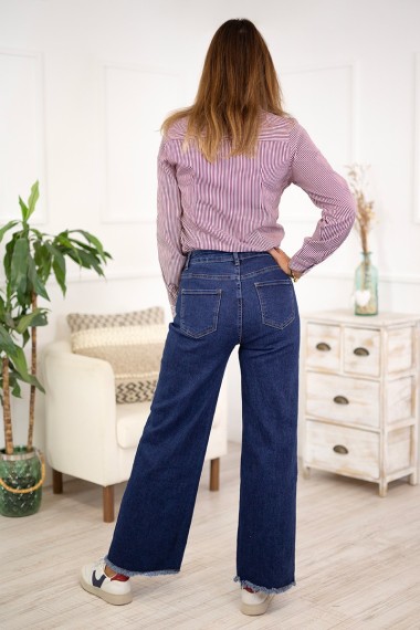 Tejanos flare bolsillos frontales 