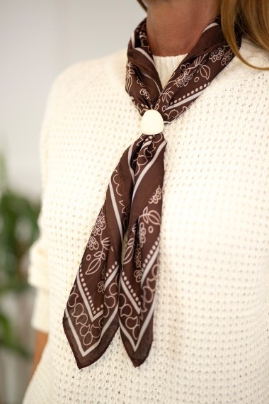 Foulard estampado flor 