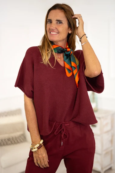 Jersey oversize manga murciélago