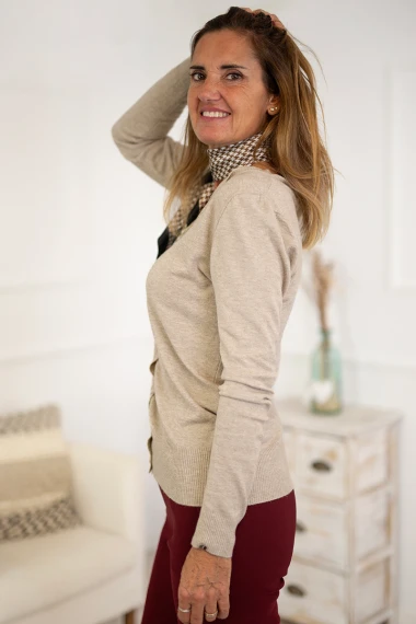 Chaqueta punto con botones