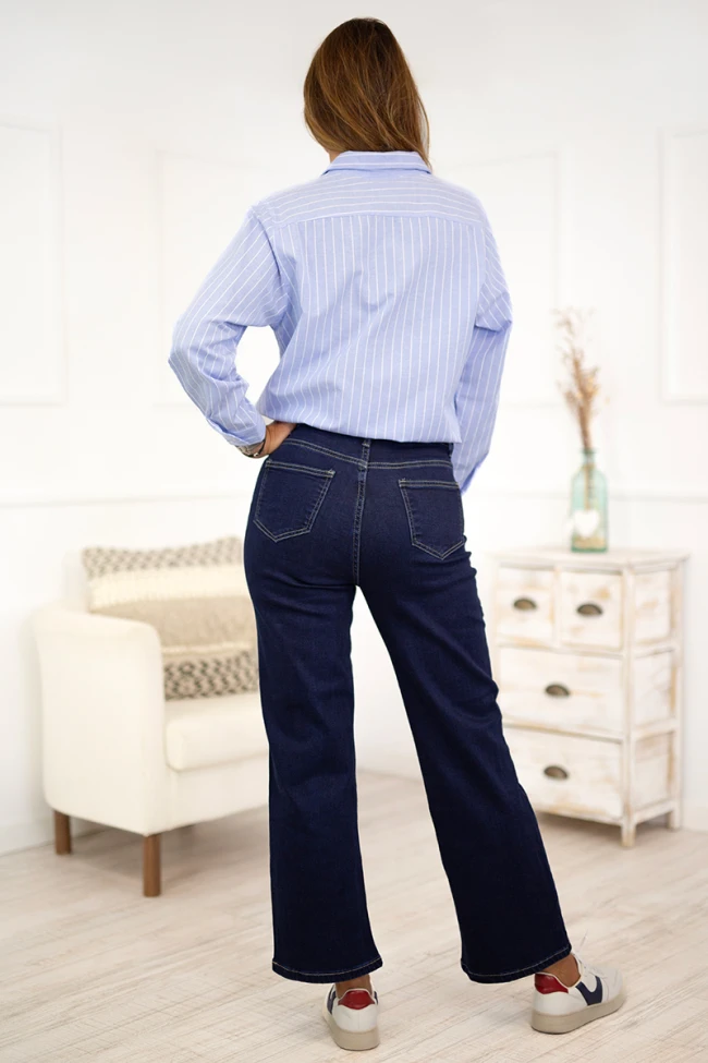 Pantalones Tejanos Rectos