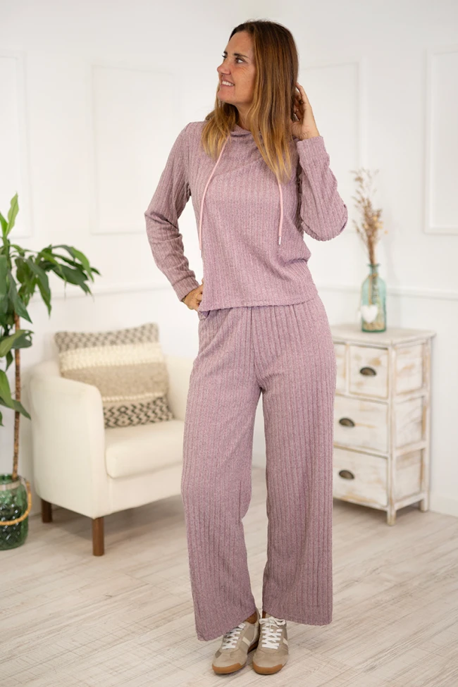 Pantalones canalé tacto suave