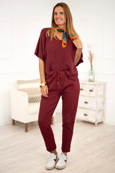 Pantalones culotte elástico 