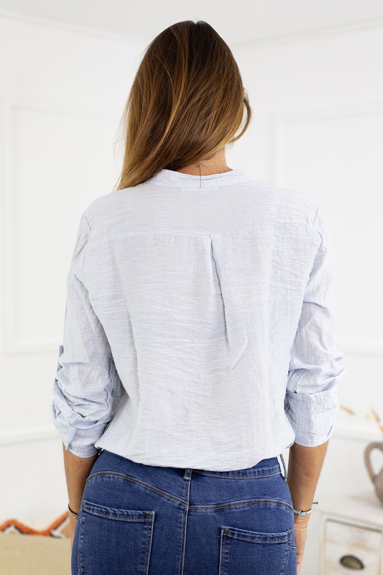 Blusa efecto arrugado 