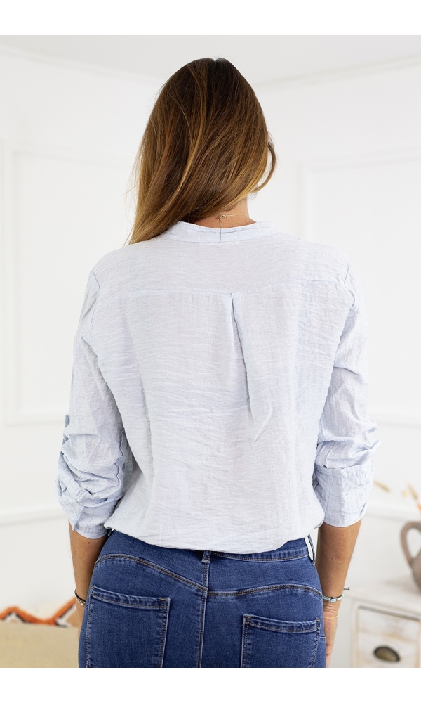 Blusa efecto arrugado 