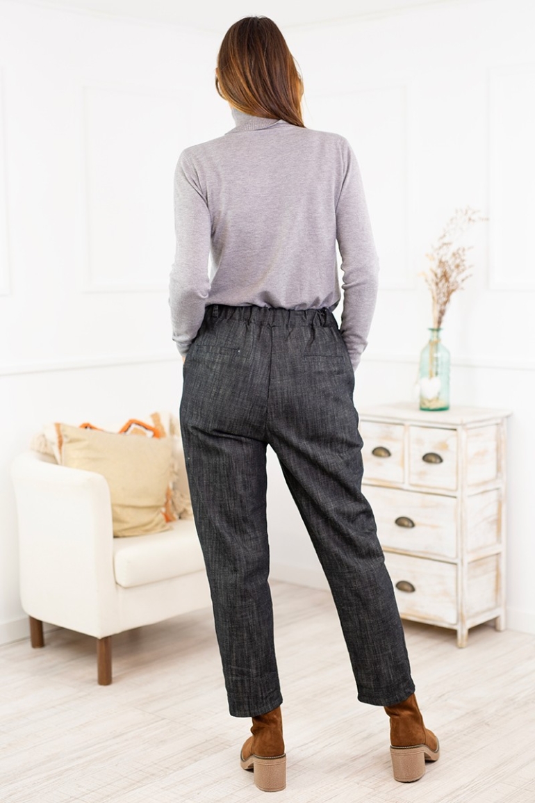 Pantalones Slouchy Jaspeados