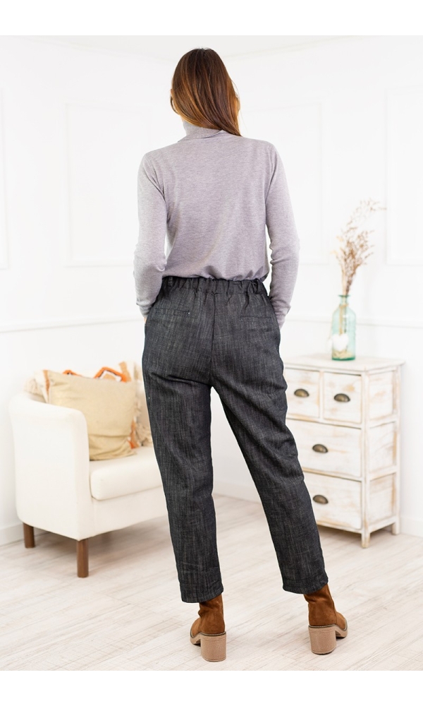 Pantalones Slouchy Jaspeados